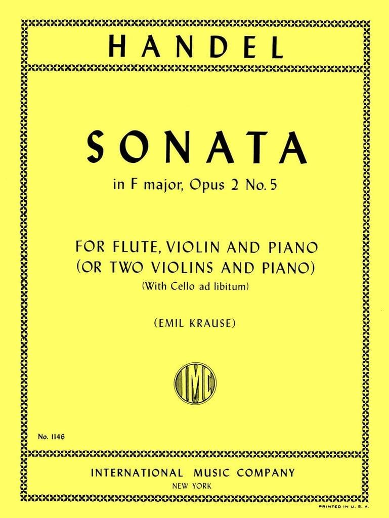Sonata Fa Op. 2 N. 5 Vn(Fl), Vn(Fl) E Pf